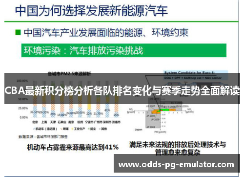 CBA最新积分榜分析各队排名变化与赛季走势全面解读