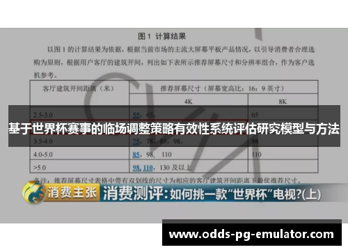 基于世界杯赛事的临场调整策略有效性系统评估研究模型与方法